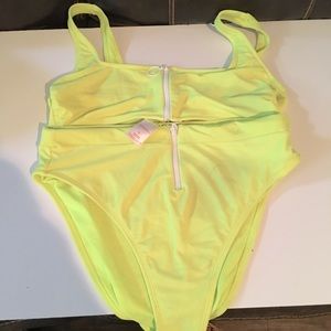 Neon yellow two piece bikini XL